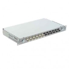 R&M 12 Port Fiber Rack Mount LIU loaded with Singlemode 6x SC-PC DX Adapters